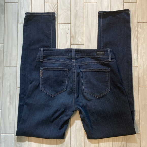 PAIGE Skyline Skinny Jeans Dark Wash Size 26 - Picture 2 of 5